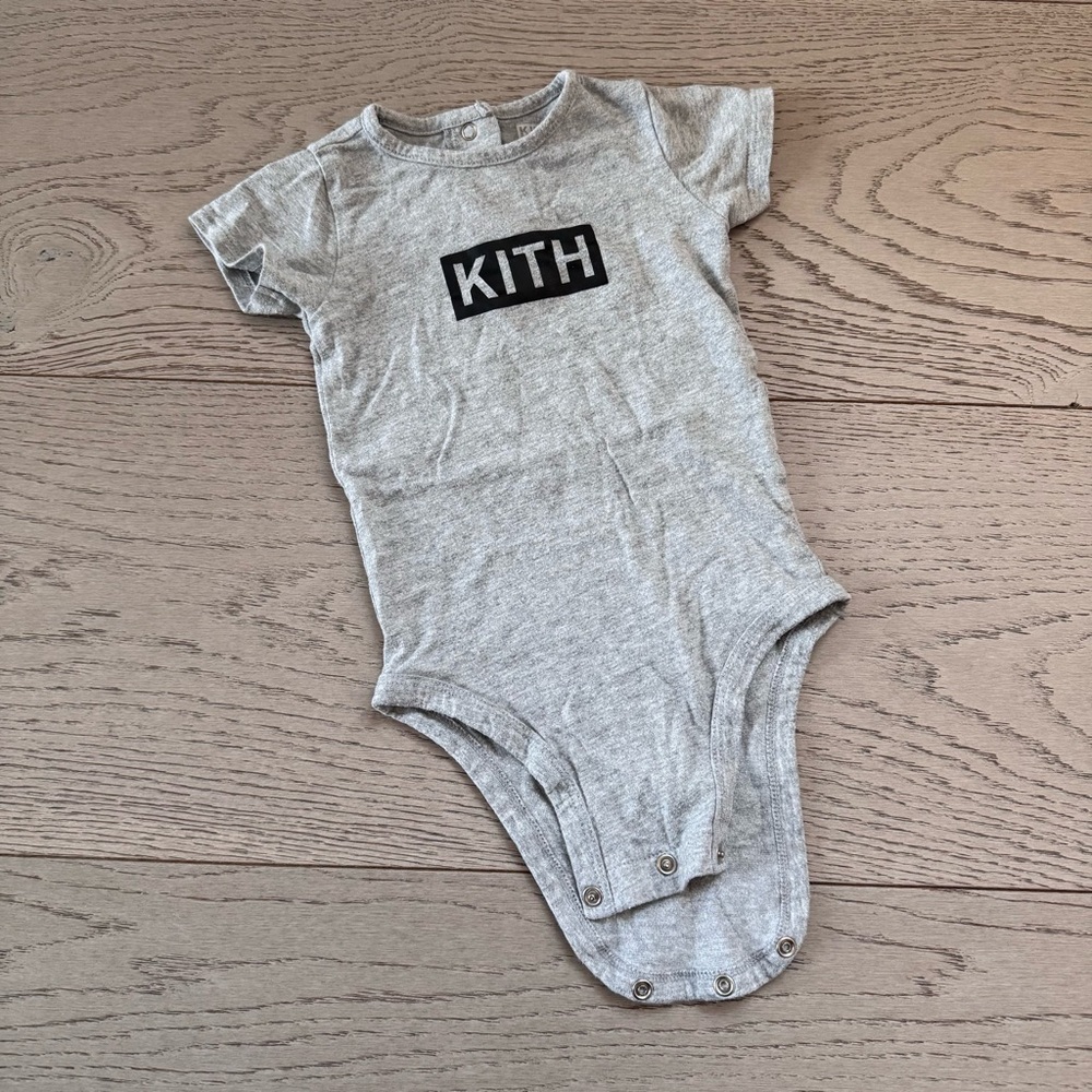 KITH Baby Grey Onesie 12M